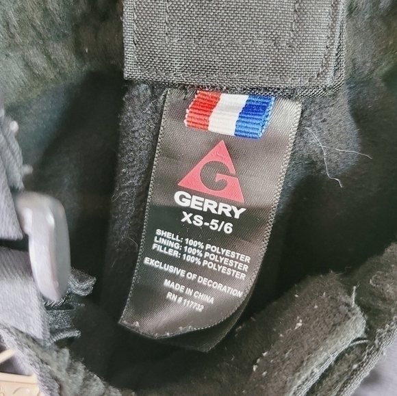 GERRY KIDS BLACK SNOW OVERALL BIBS, SZ SMALL 5/6 - Picture 4 of 11